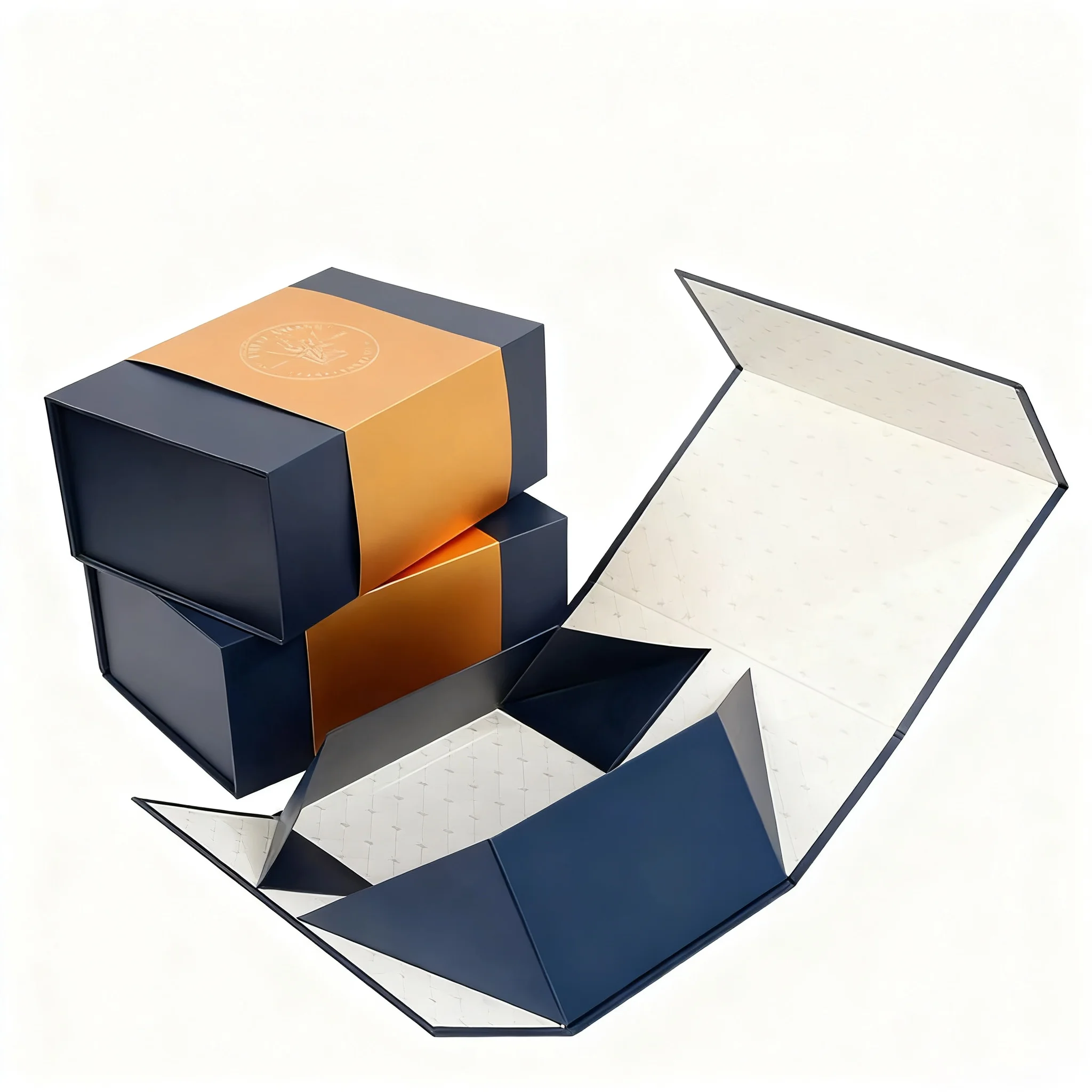 Custom Paper Package Cardboard Magnetic Folding Box Template