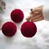 Rhombic flocking ball-Red (three pack)