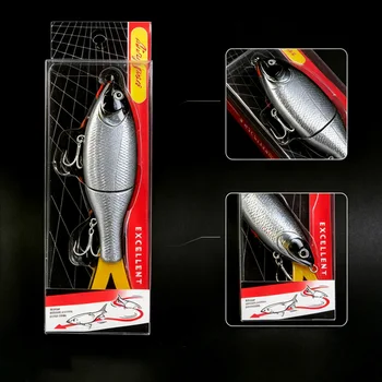 CHEERY New Tail Multi-Jointed Fishing Lure, Swimbait for Pike Bass, Saltwater Freshwater Fishing Tackle – Soft Lure – view 3