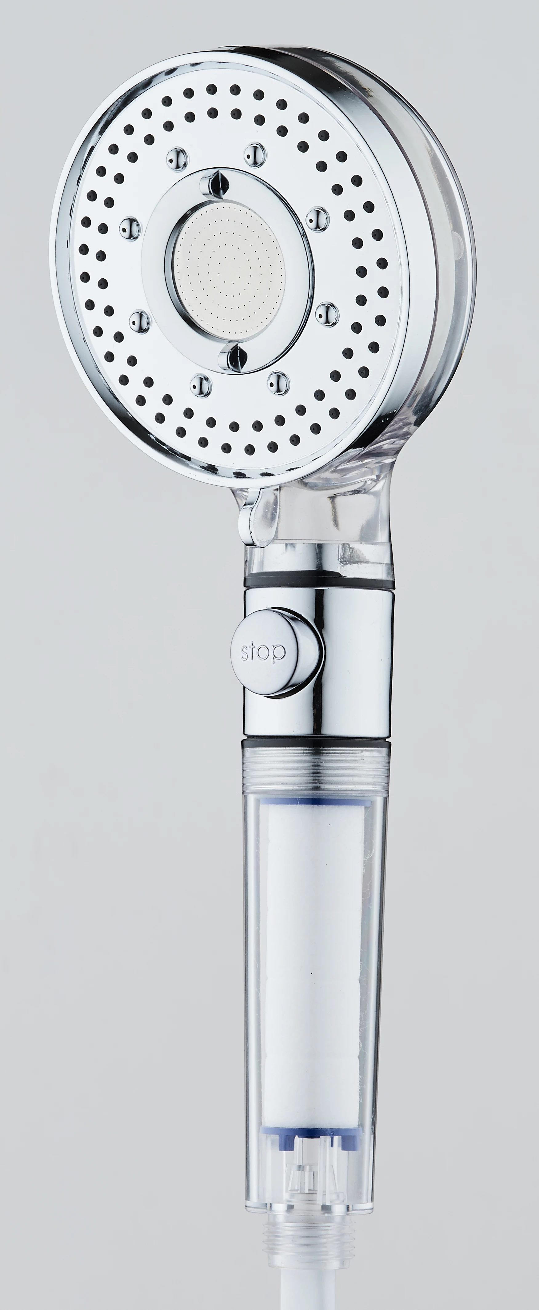 High Pressure Rainfall Shower Head 3 Settings Hand Shower Combo 3