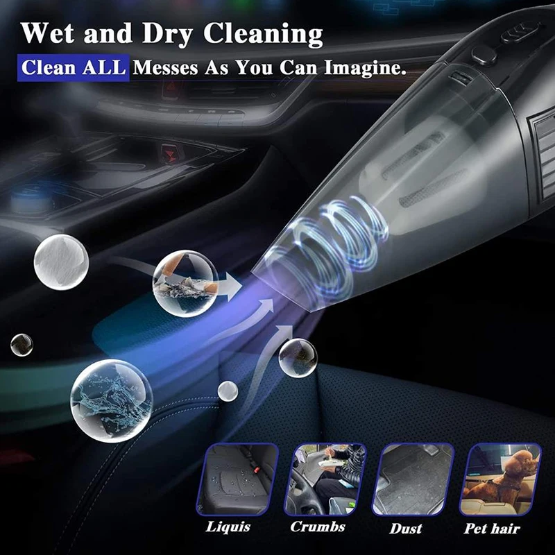 New Style Cleaning Portable Car Vacuum Cleaner Hand Held Mini Car Vaccum Cleaner Cigarette Lighter