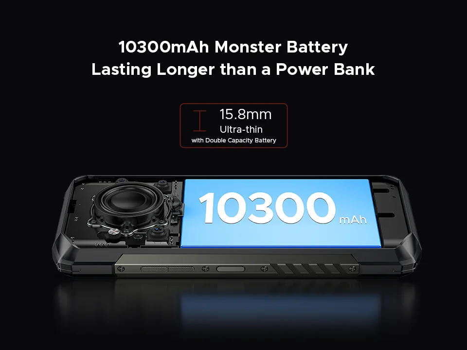 Điện thoại thông minh DOOGEE Blade 20 Play 6,6 inch Android 15 Điện thoại bền bỉ Pin 10300mAh Mở khóa bằng khuôn mặt Doogee Blade 20 Play