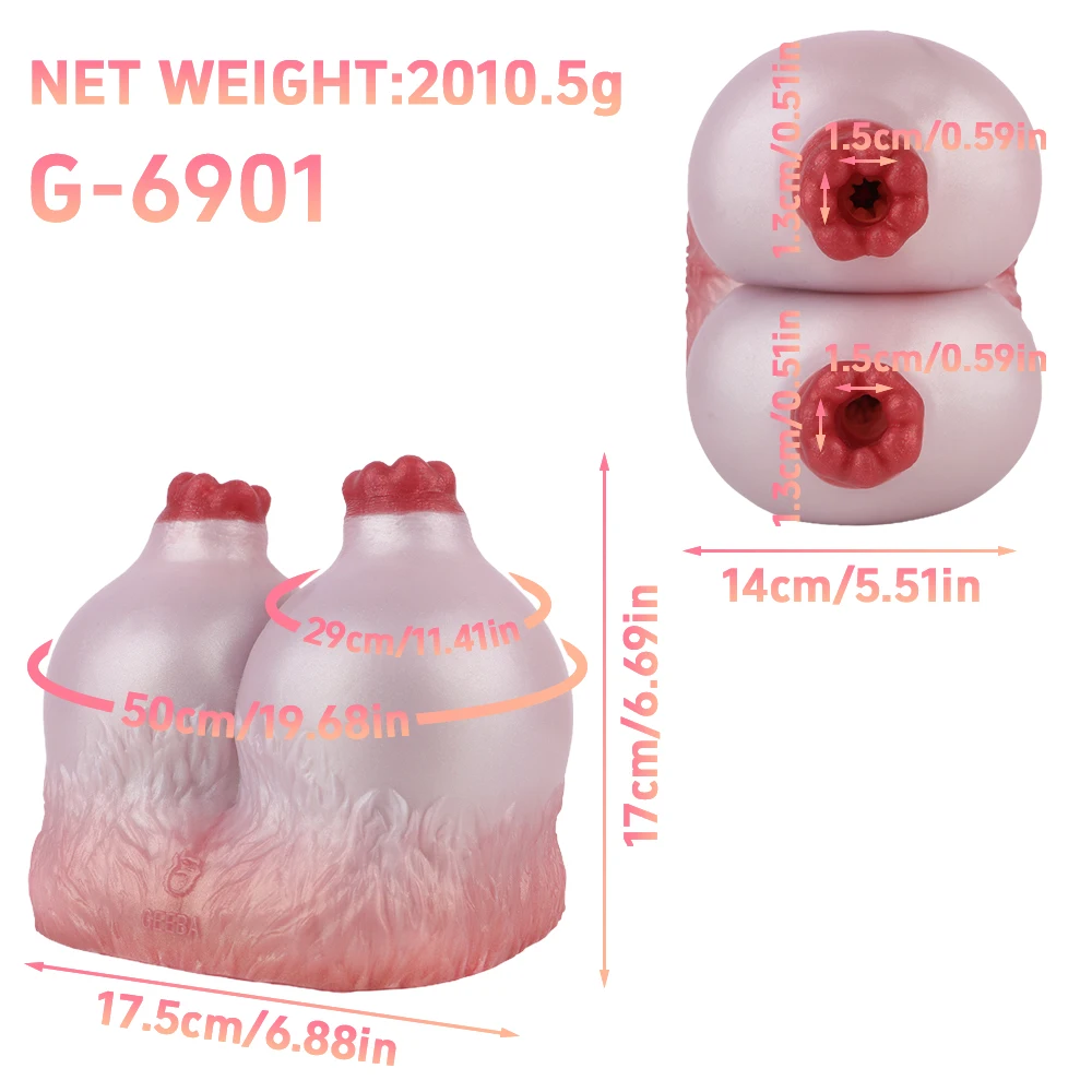 GEEBA Breast Shaped Pocket Pussy Male Masturbator Big Boobs alien Pussy Sex  Toys for Men Masturbation