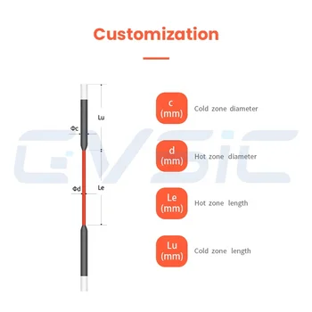 Factory Direct Sales  Best Selling  Straight  Type I Shape 1800 MoSi2 Heater for Industrial Furnaces