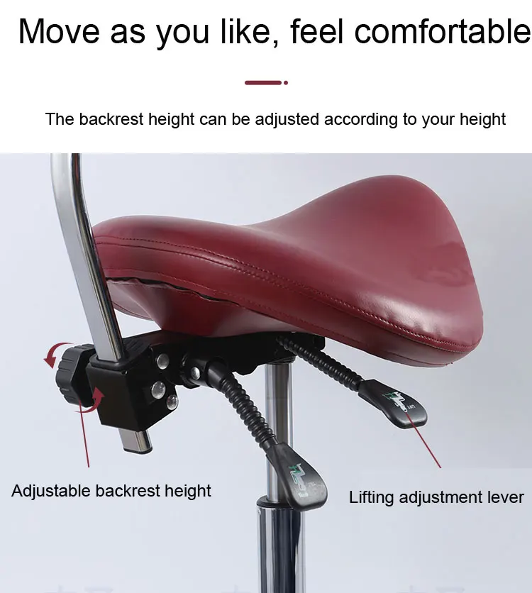 Factory Price Ergonomic Surgical Stool Dental Saddle Chair details