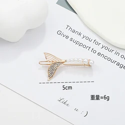 Корейские заколки в форме рыбьего хвоста значок глаза Бога женская заколка для волос из сплава