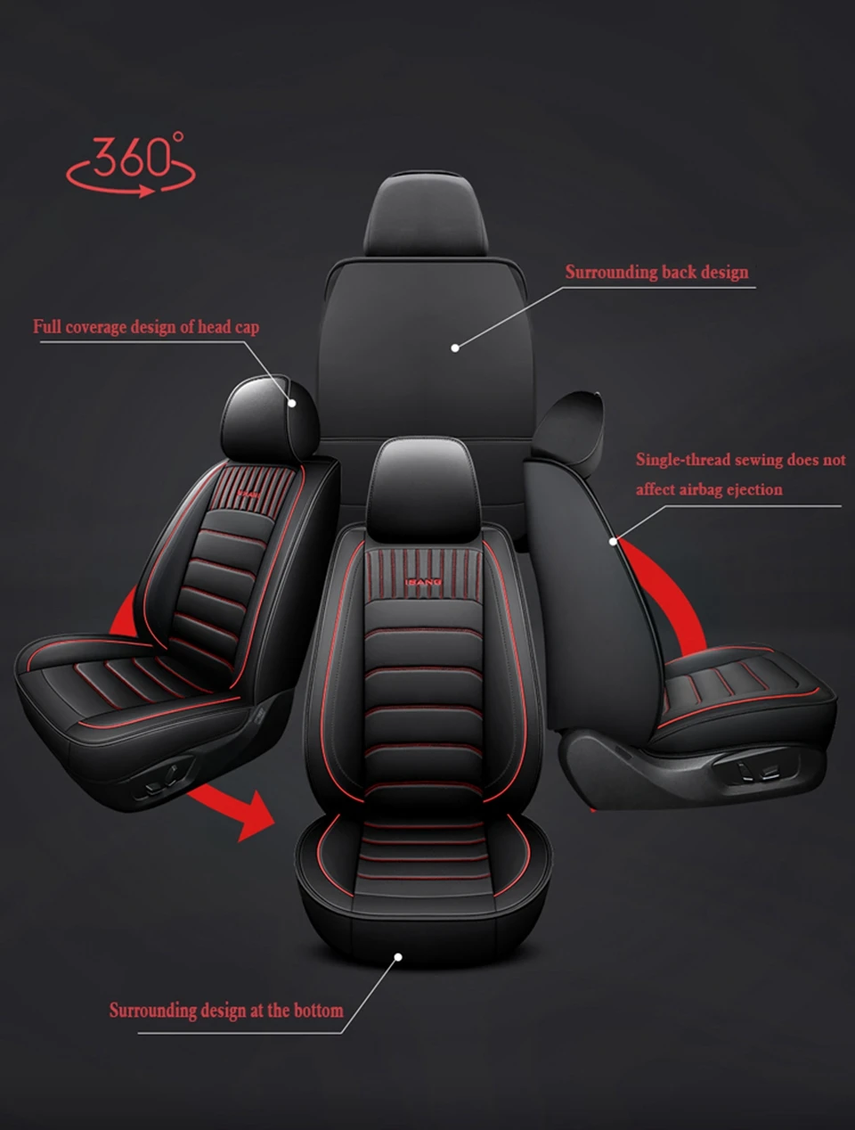 Wholesale Universal Customized Car Sit Cover Seat Leather Cover Car