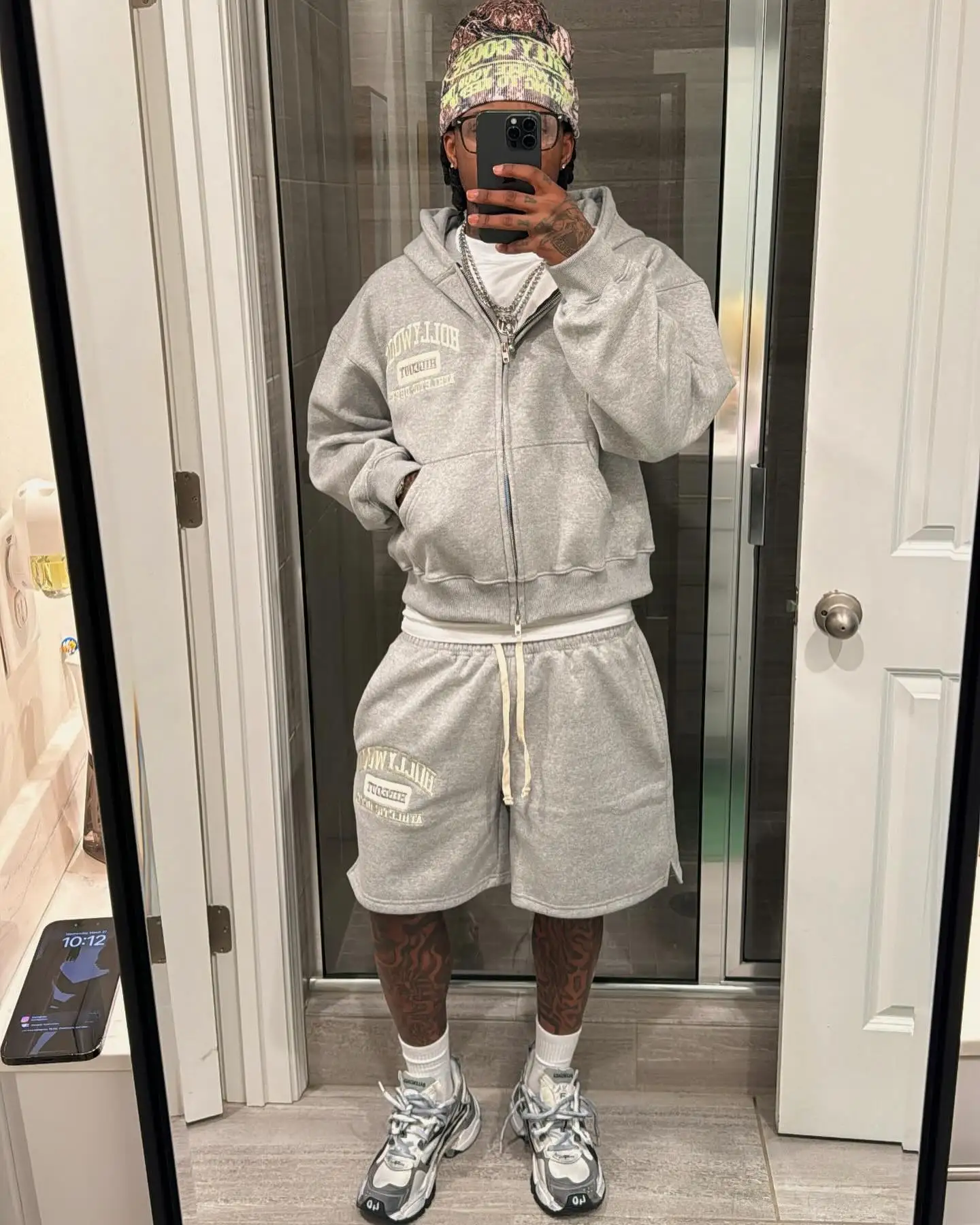 Salati Custom Patch Applique Embroidery 500 GSM Two-Piece Zip Hoodie Suit Fitness Sweatsuit Printed Technique Men's Track Suits gallery 4