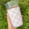 Khaki Checkerboard  (22-24oz Medium)