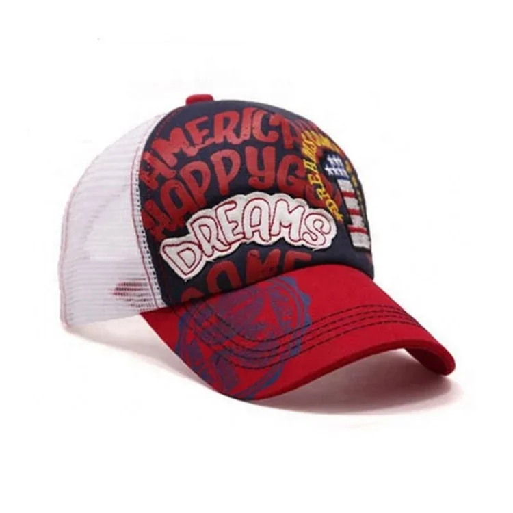 Cheap Custom Embroidered Cool Trucker Hats Baseball Caps High