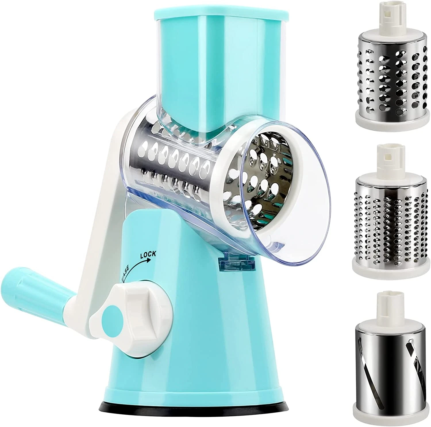 2023 New Multipurpose Rotary Cheese Grater Stainless Steel Drums