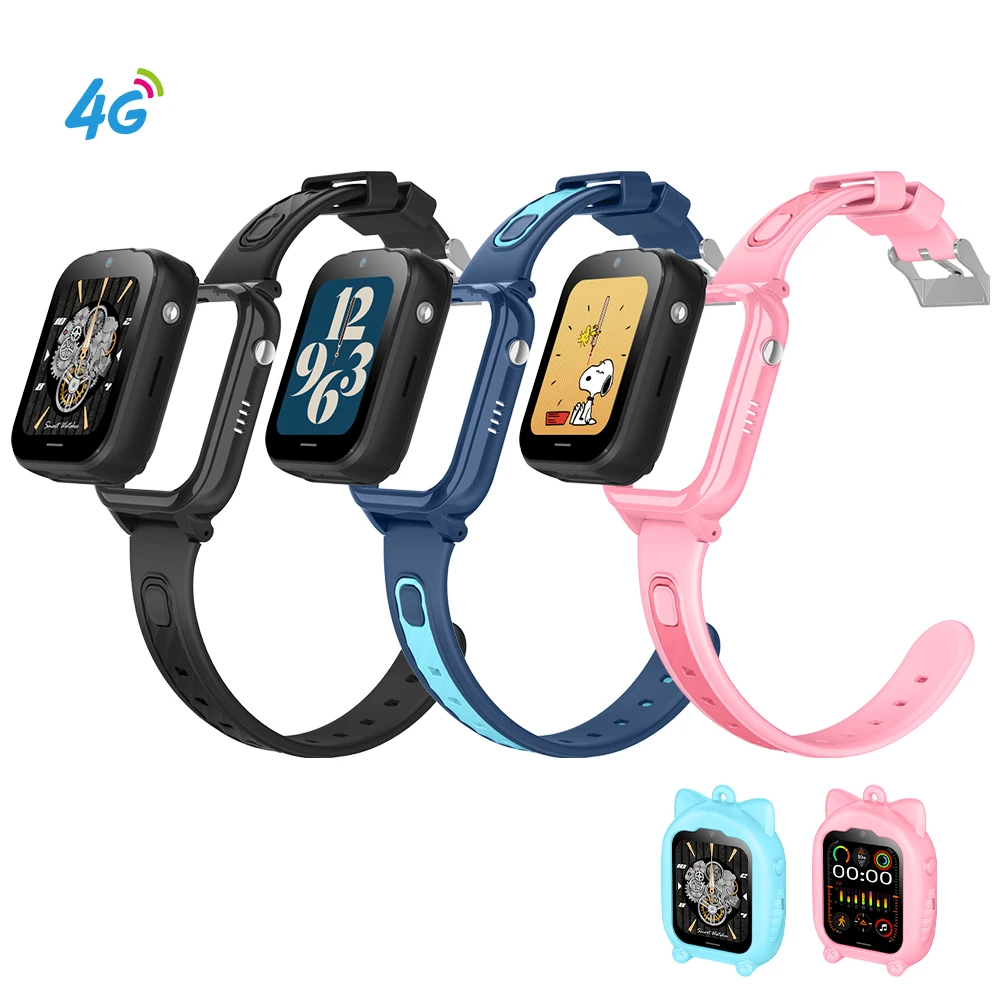 2025 Kids 4G Android Smart Watch D38-X1 1GB+8GB GPS LBS Wifi Positioning  Video Call Boys Girls Child Smartwatch with Sim Card