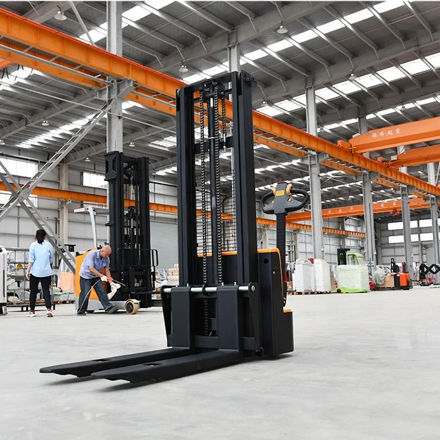 Electric Pallet Stacker Lifting Walking Type New Condition Hand Power Type  Forklifts Pallet Jacks