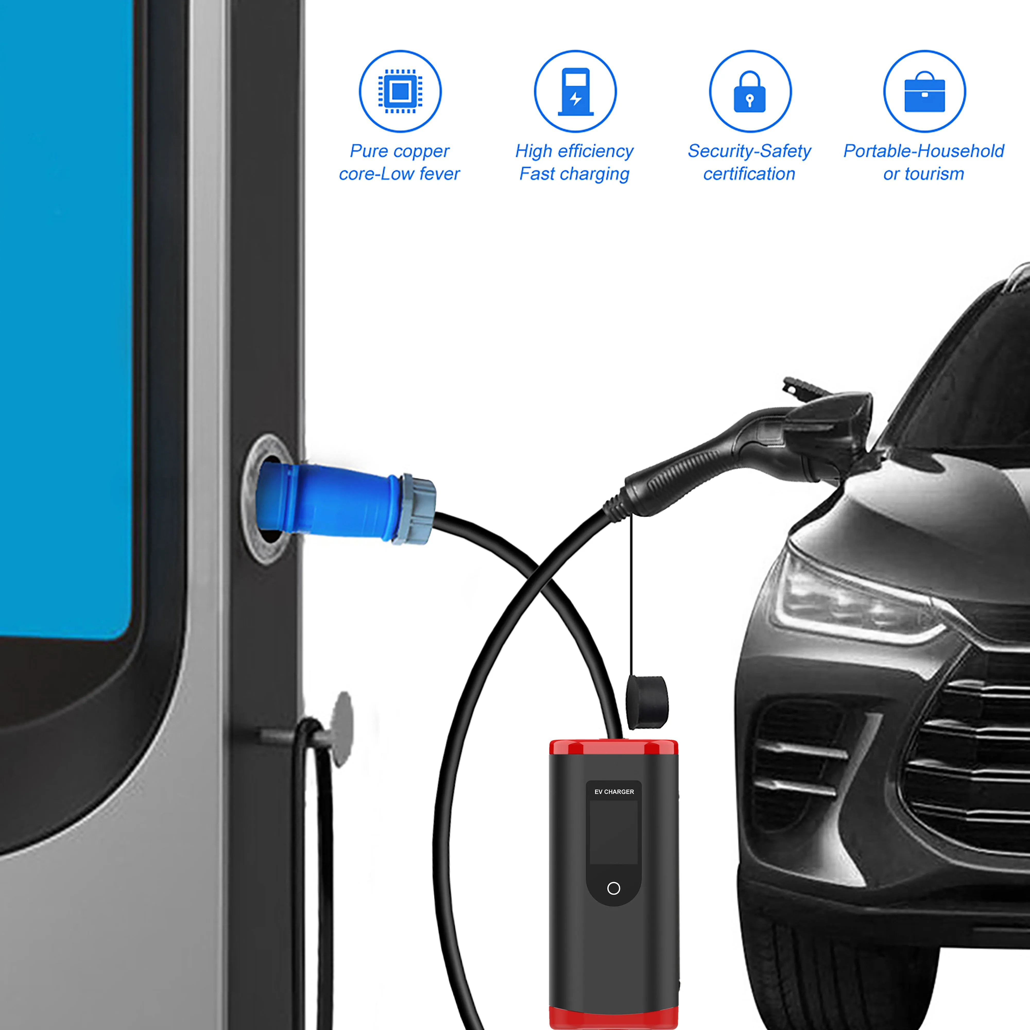 Car Adapter To Wall Plug Portable Smart Auto Wifi Fastest Home Ev