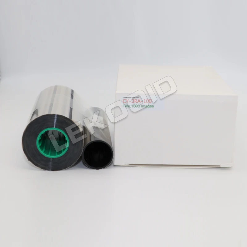 JVC DNP CY-340-100D YMCK Ribbon & CY-3RA-100 Retransfer Film