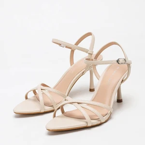 Custom Elegant Sandals Spring Summer Collection 7.5cm High-Heeled Sandals Pointed Toe Women's Fashion Sandal