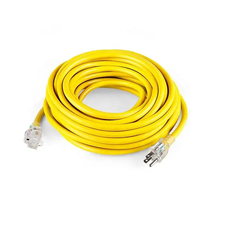 Heavy Duty 14/3 Sjtw Electric Extension Cord 50m Light Indicator 3