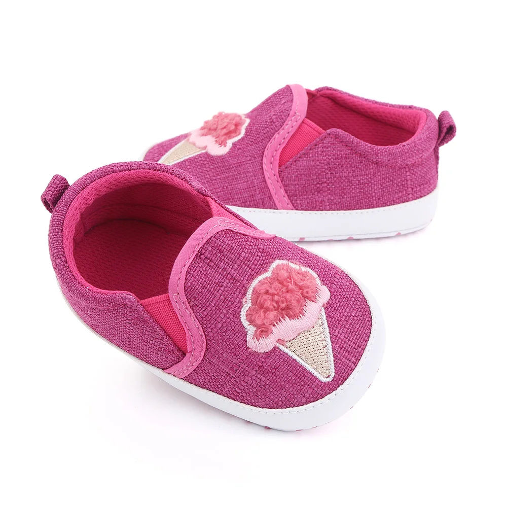 New Baby Shoes Solid Cute Ice Cream Breathable Casual Newborn Baby Toddler Shoes factory
