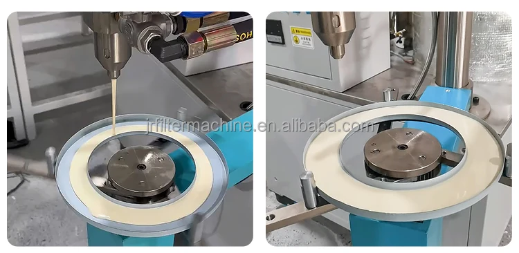 Automatic End Cap Glue Injection Machine Air and Oil Filter High ...