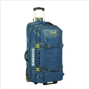 Custom Best Large Capacity Oxford Travel Rolling Duffle Soccer Sports Training Luggage Bag with Shoe Storage Compartment