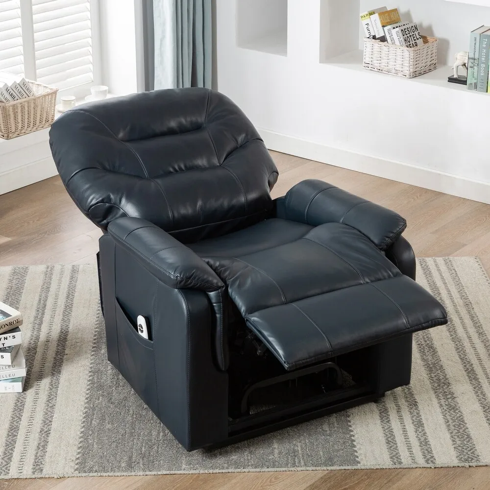 Comfortable Soft Living Room Electric Recliner Sofa Set Leather