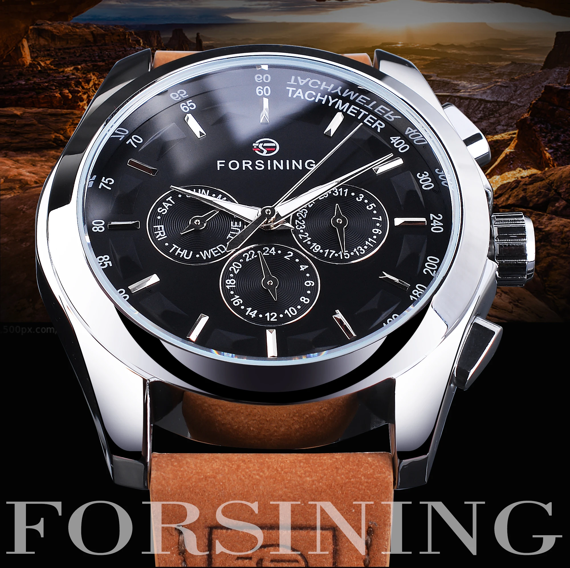 Forsining Watch Men Stylish Durable Wristwatches