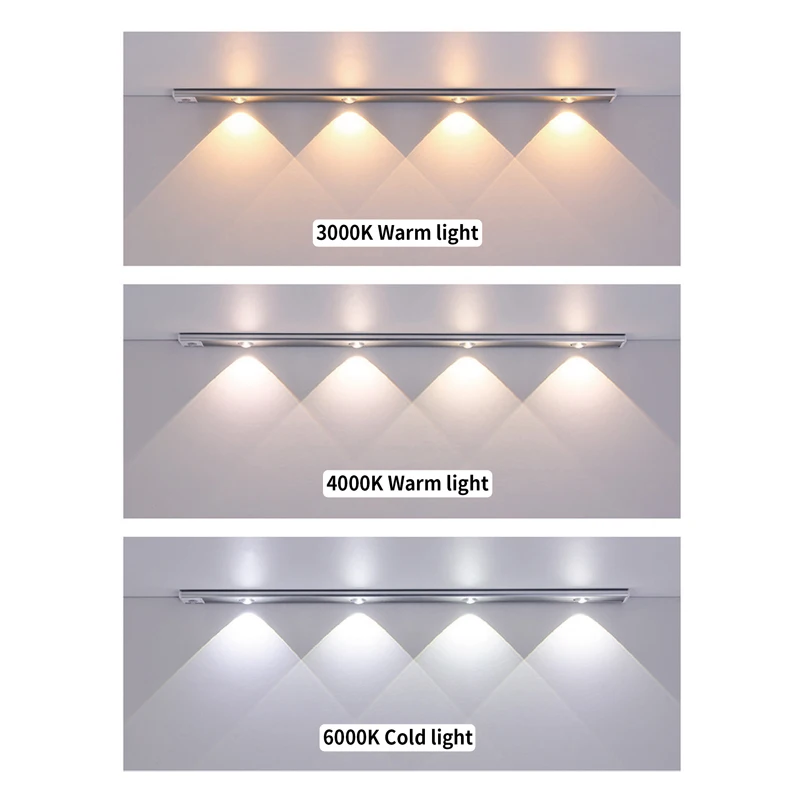 product factory price human body induction magnetic usb rechargeable multi color led lights kitchen under cabinet lighting-39