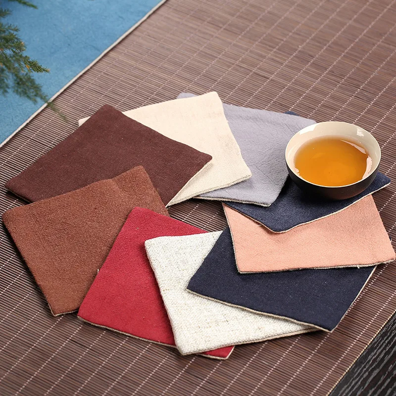absorbent heat proof mat cotton linen