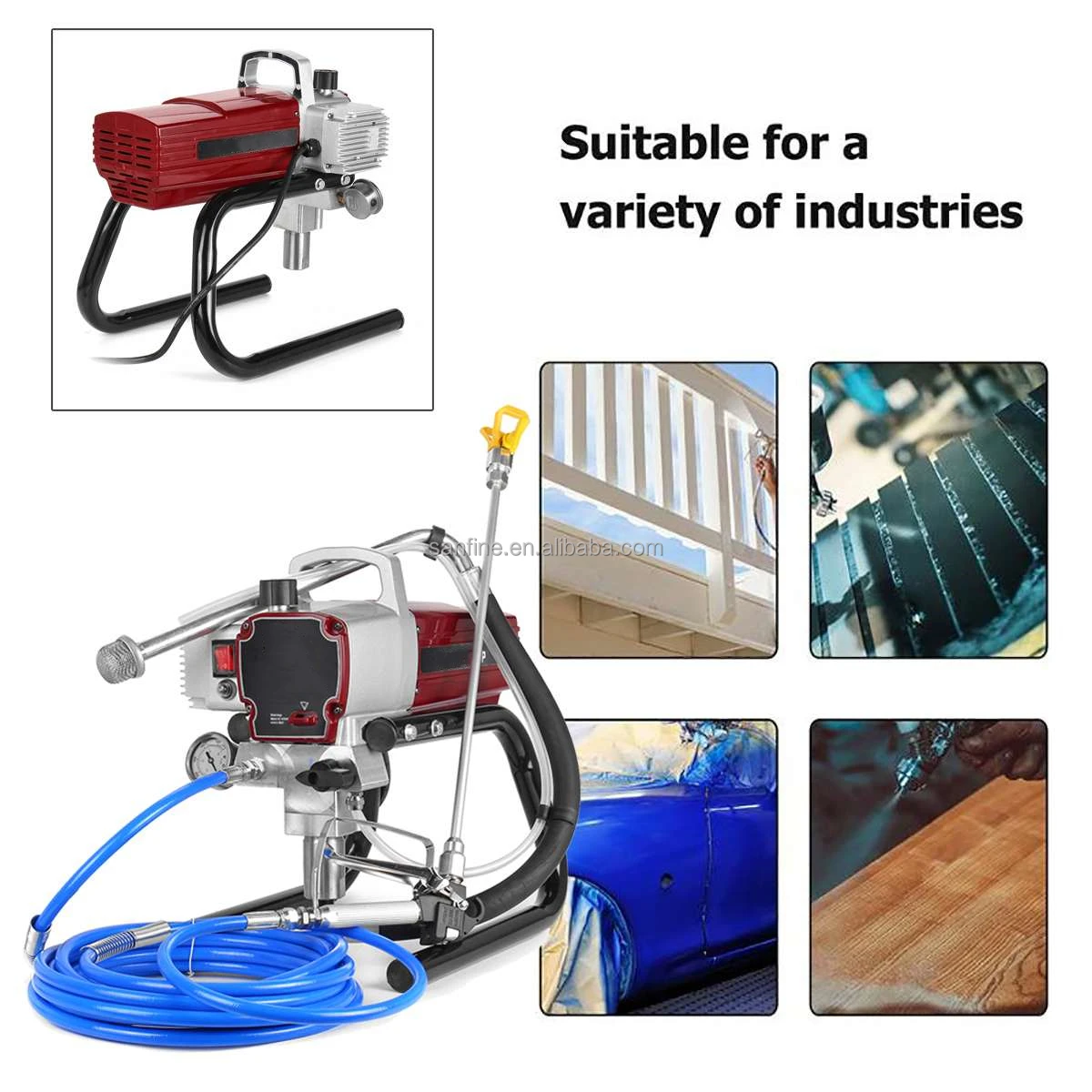 Painter Tools Airless Paint Sprayer For Emulsion Latex Oily Paint