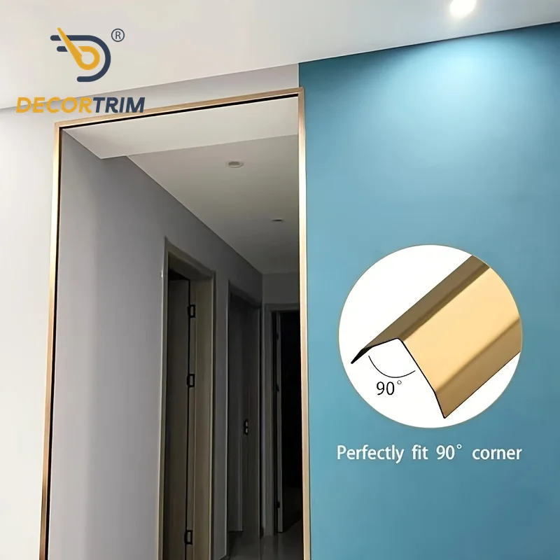 Prolink Metal Anti-collision External Corner  Line Aluminum Alloy Ceramic Tile Wall Corner Guard Closing Protection Strip