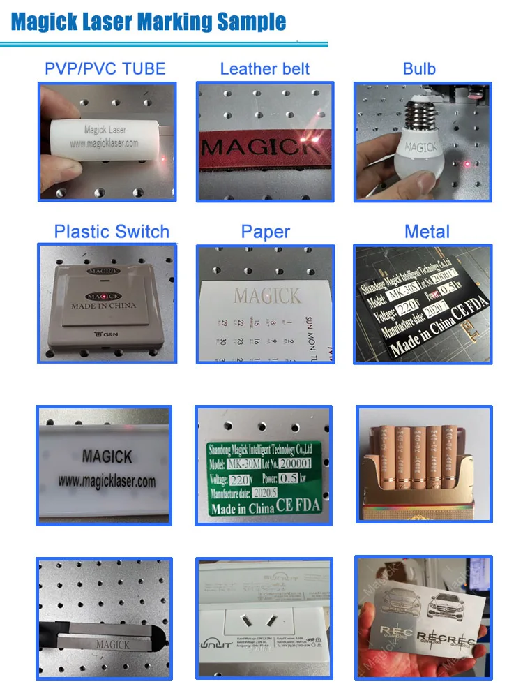 China Fiber Laser Marking Machine Raycus Source