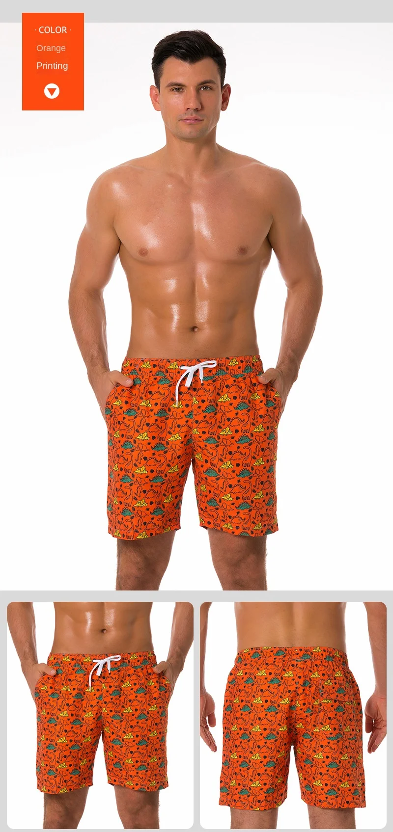 2023 Wholesale Men Swim Trunks Outdoor Summer Print Custom Boardshorts ...