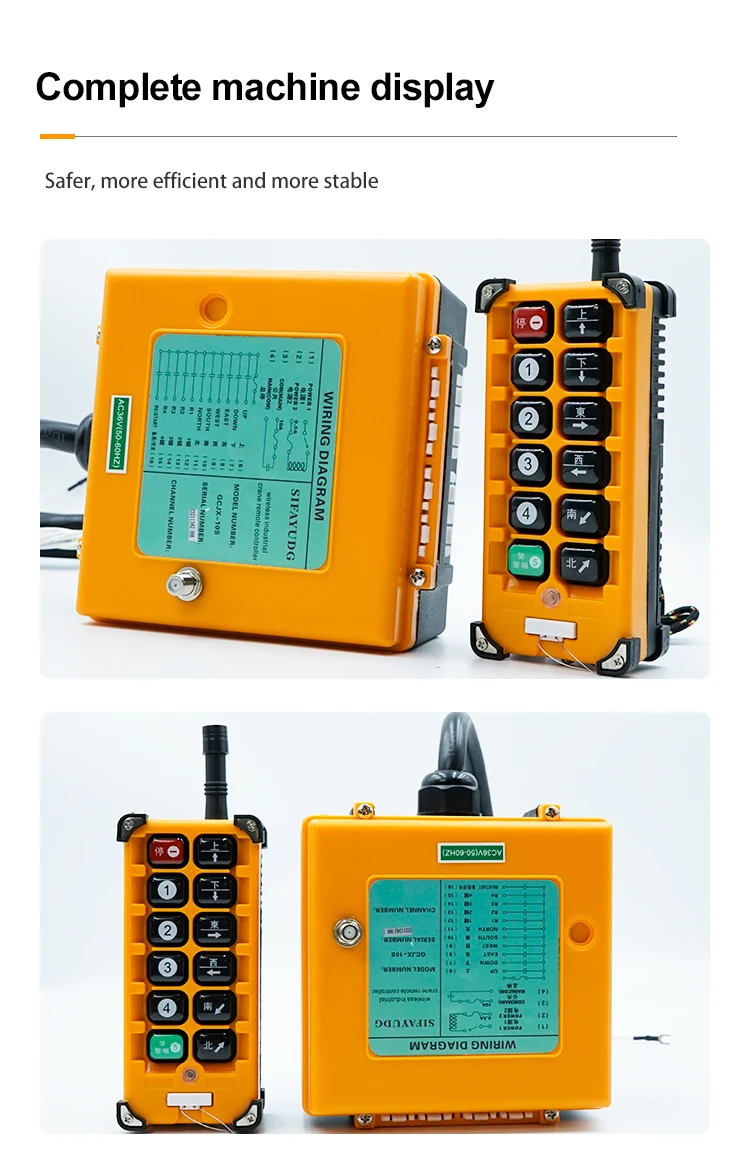 Multichannel Smart Waterproof Crane Universal Remote Control