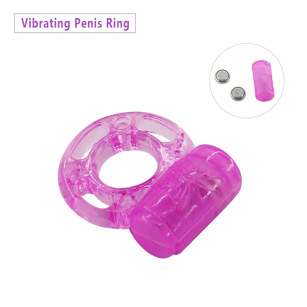 Butterfly Silicone Penis Rings Male Adult Products Delay Ejaculation Sex  Toy Vibrating Cock Ring for Men