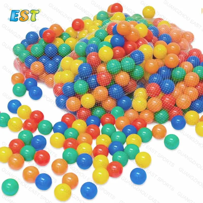Цветные экологически чистые пластиковые шары детские игровые дешевые для океанских
