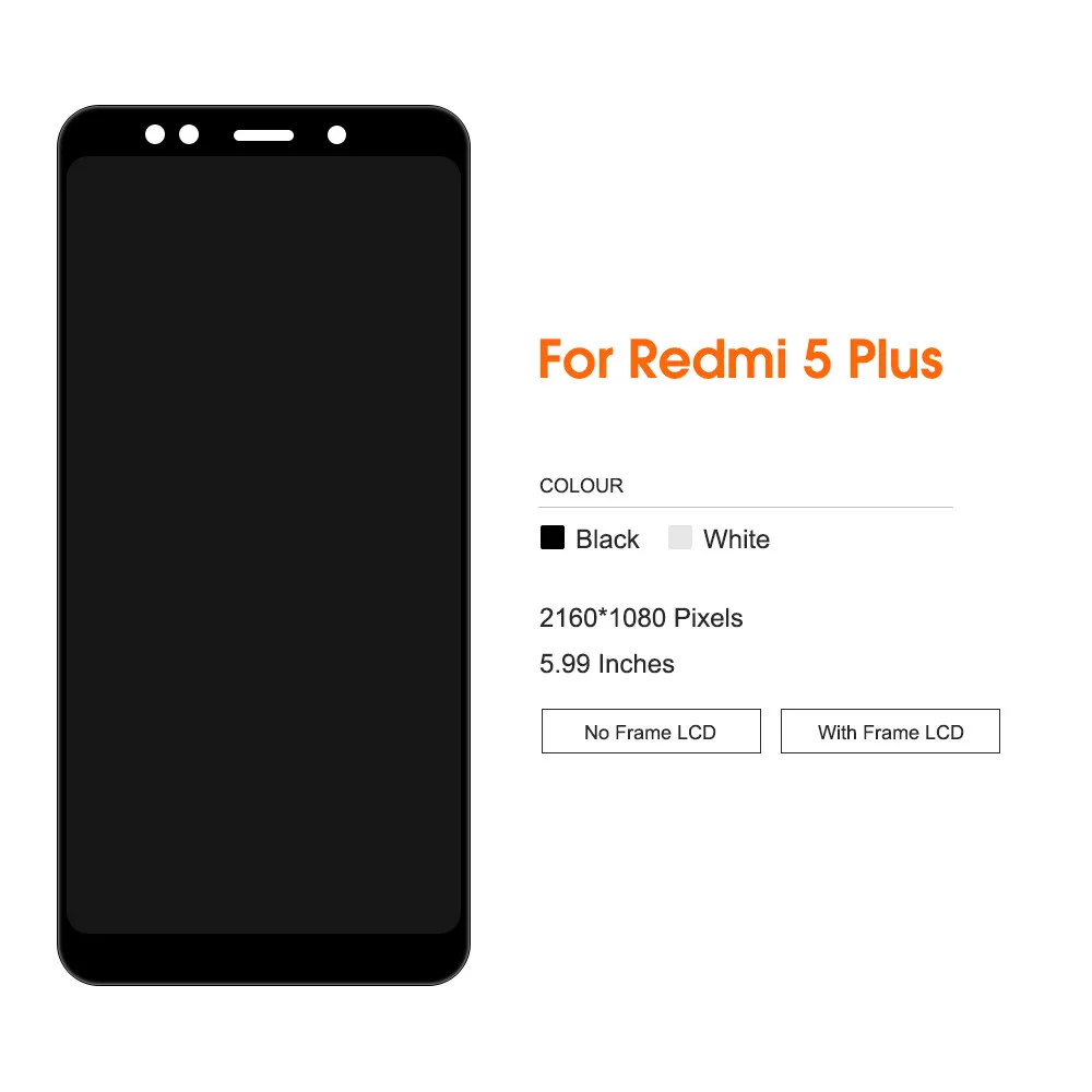 Mobile Phone touch screen For Redmi note5 plus LCD Screens Display factory price For Redmi note5 plus LCD Screen Display