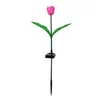 PVC Tulip Lantern - Red (Solar-Powered Version)