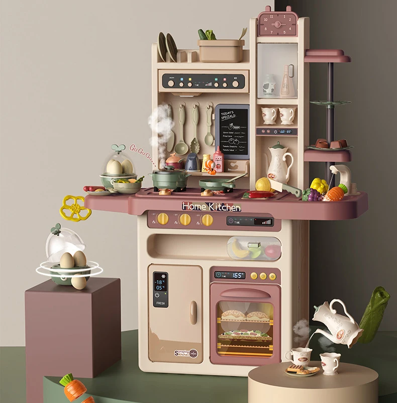 Большие размеры 93 5 см ролевые игры пластик приготовления воды комплект домашней одежды для мальчиков и девочек в светлых тонах верхняя одежда музыки наборы игрушечных конструкторов распыления тумана кухонные игрушки детей