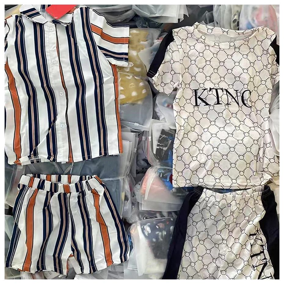 Factory Outlet Children's Leisure Clothes Brand New Wholesale Kids Wear,  High Quality Kids Apparel Stock Clothing Suppliers