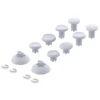 White Interchangeable Thumbsticks for PS5 & PS4 Controller