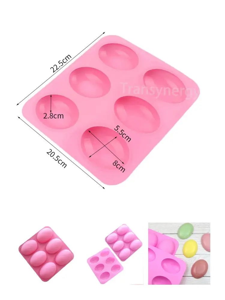 Hot Sale Bpa Free Silicone Soap Molds Oval Soap Molds For Handmade Soap