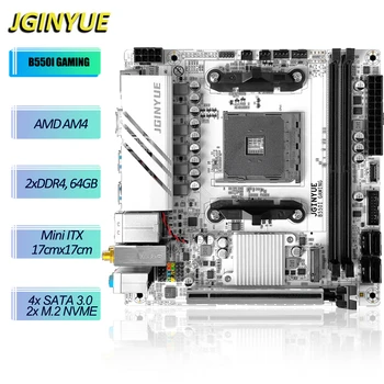 JGINYUE AMD B550i GAMING Motherboard - Mini ITX for Ryzen