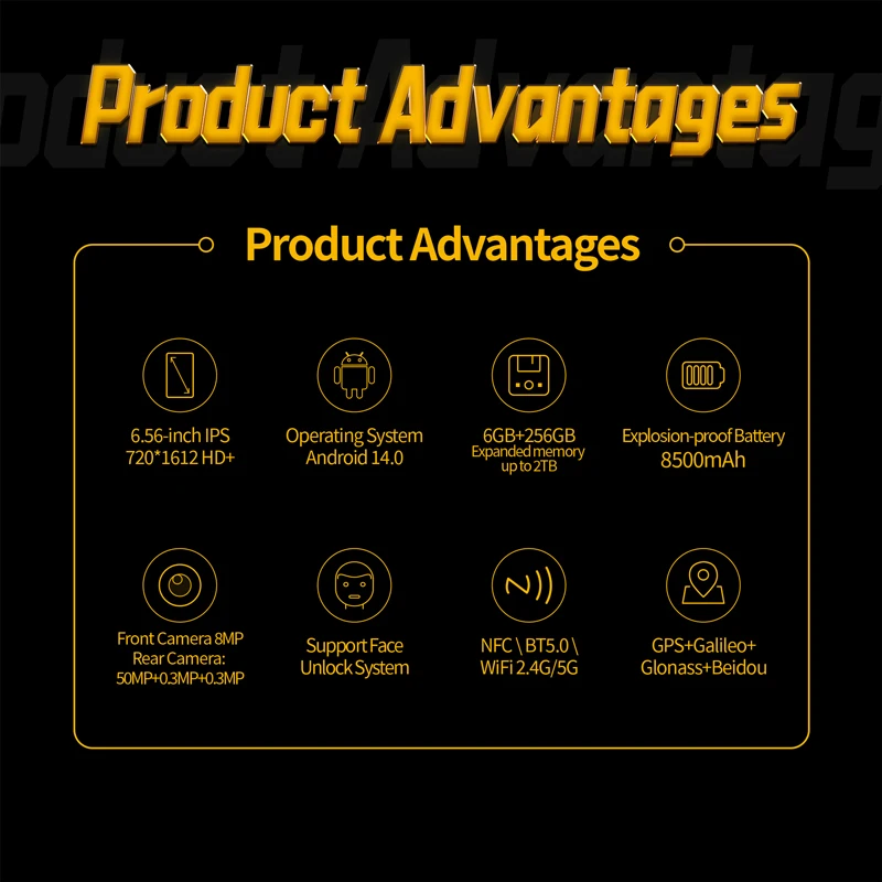 DORLAND EX_08 PRO Explosion-Proof Rugged Smart Mobile Phone Unlocked Zone1/2 Intrinsically Safe  IP68  for Oil Gas Industry