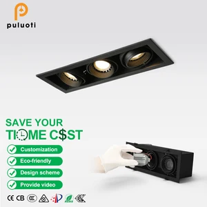 Hot Selling Indoor Home LED Spot Lights 30W Aluminum Ceiling Spotlights Adjustable Anti-Glare Living Room Recessed Embedding