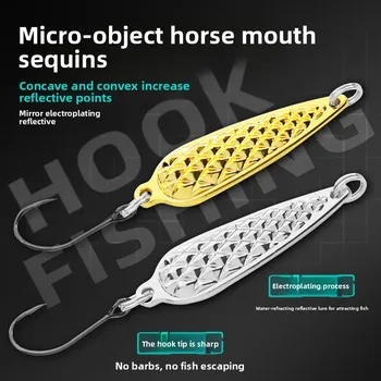 Micro Metal Spoon Lure, Ultralight Stream Spoon for Minnow, Bleak, Topmouth Culter and Bass, Freshwater Imitation Fishing Bait – Metal Jig – view 4