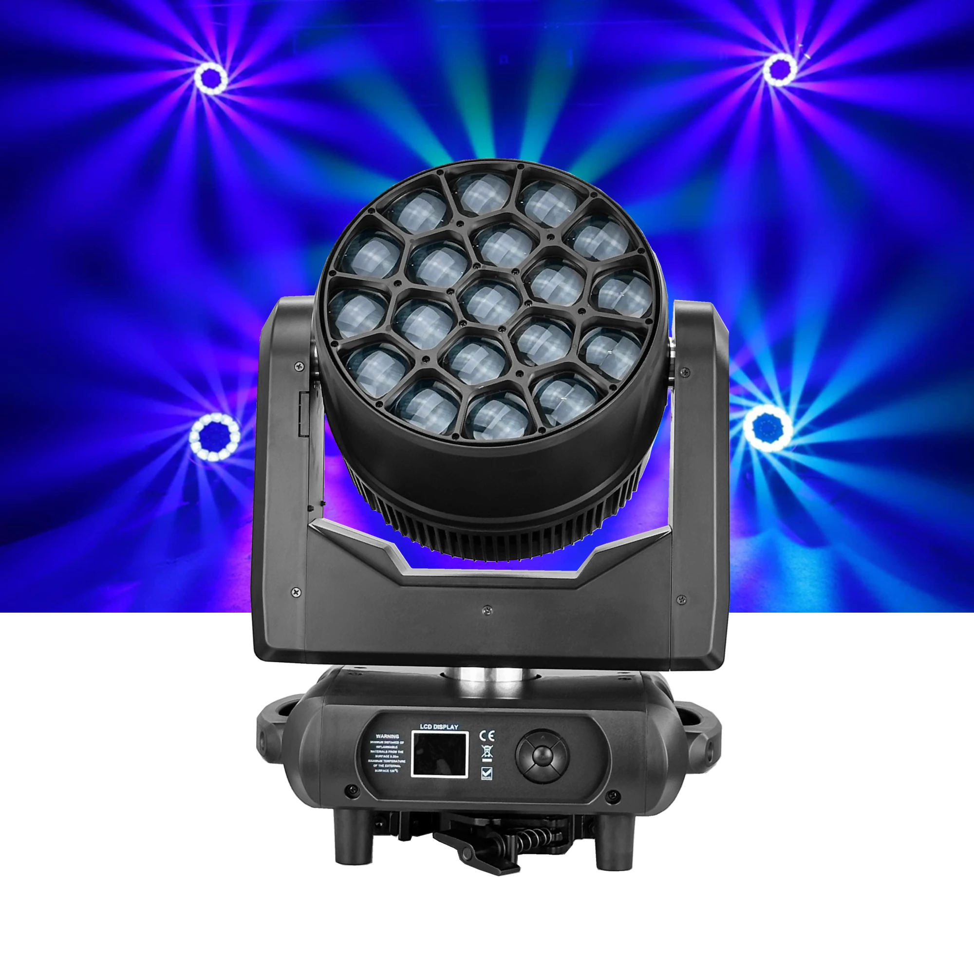 Bee Eye 19*40w Moving Head Beam Wash Stage Light RGBW 4in1 LED