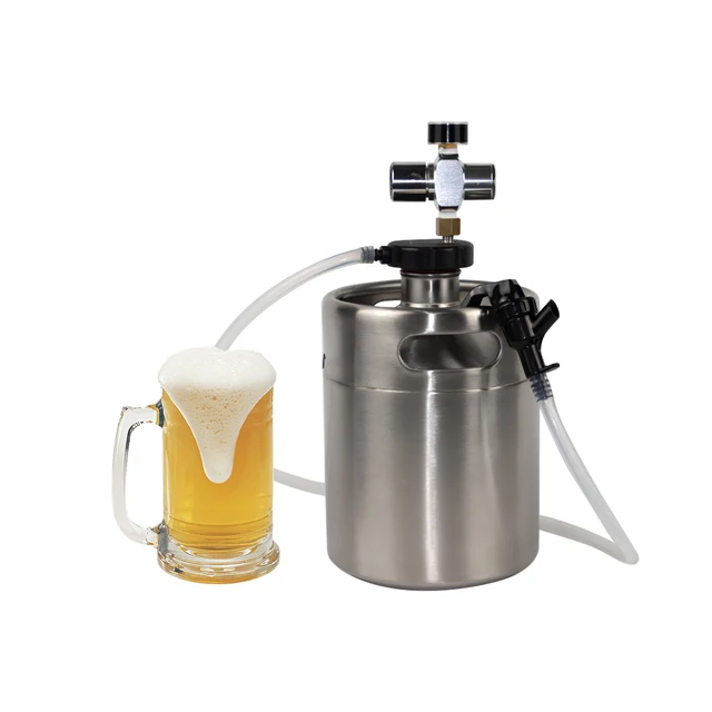 plastic draft beer barrel dispenser with picnic tap for 10L mini keg