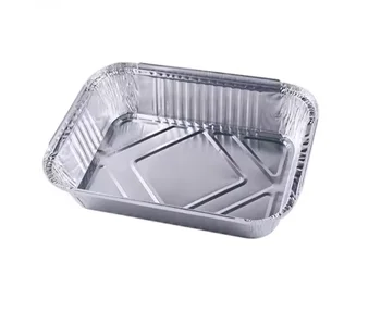 Factory Special Manufacturing Disposable Silver Aluminum Foil Containers Meal Box