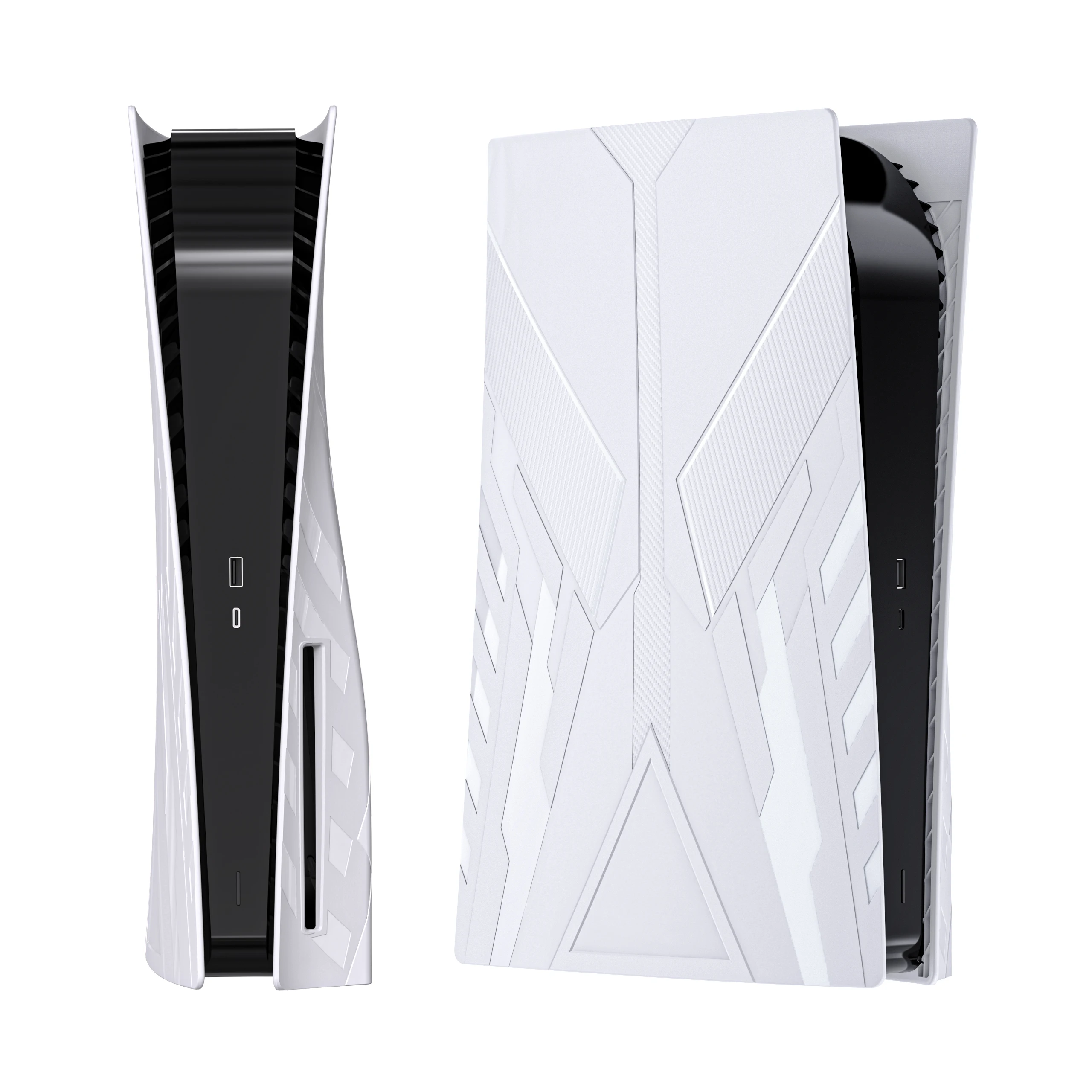 Protective Cover Shell Panel Plastic Replacement Faceplate for PS5 Disc Version Console