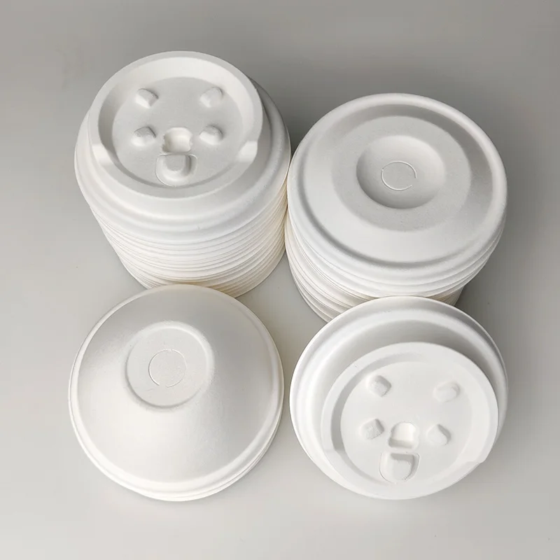Compostable Cover Single Layer Paper Cup Lid Making 10 Oz Dome Lids 78 Mm